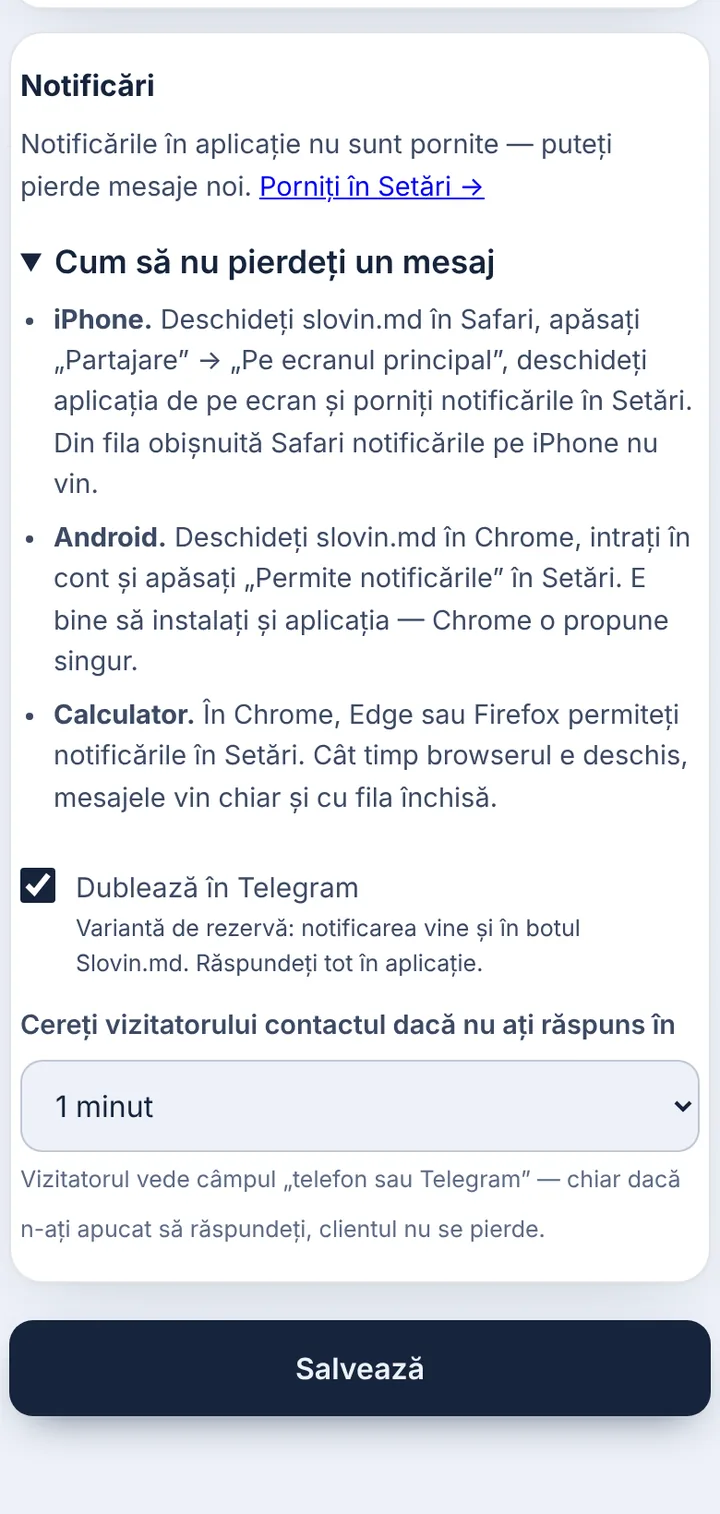 Notificările