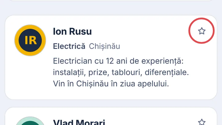 Adăugați la favorite