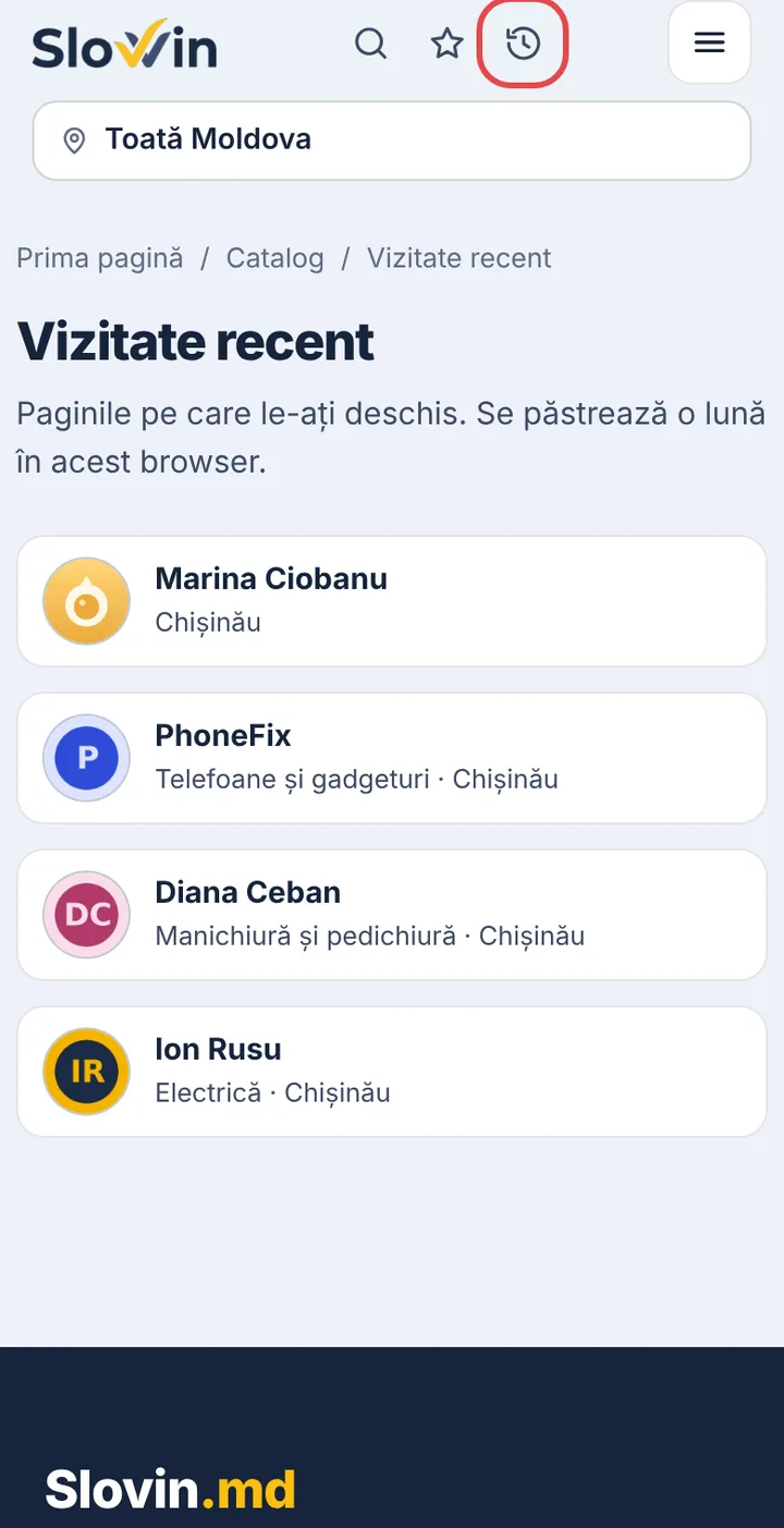 Vizitate recent