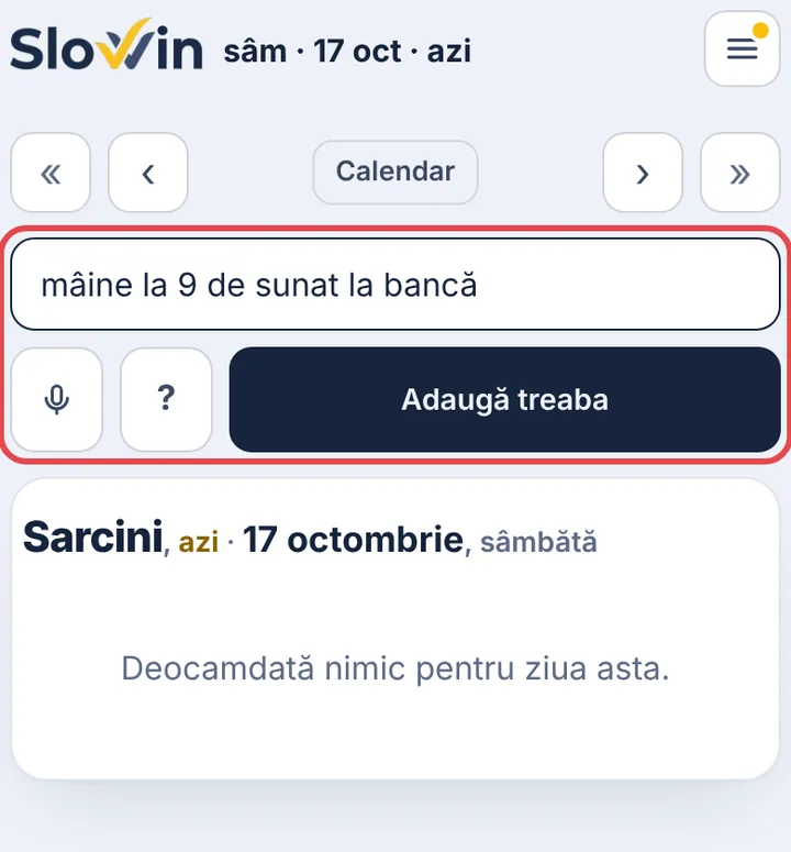 Scrieți fraza