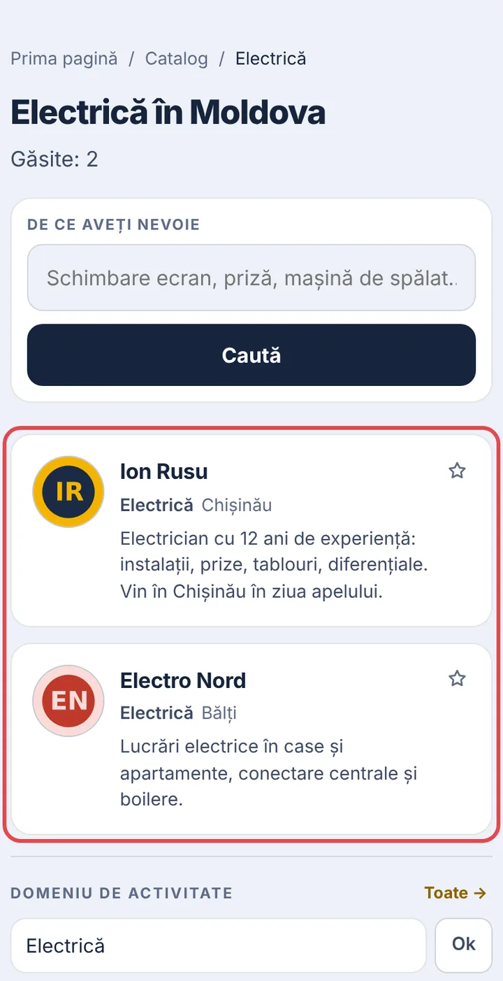 Secția în orașul dumneavoastră