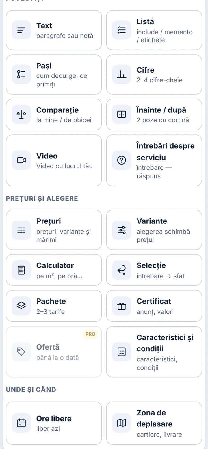 Adăugați blocul